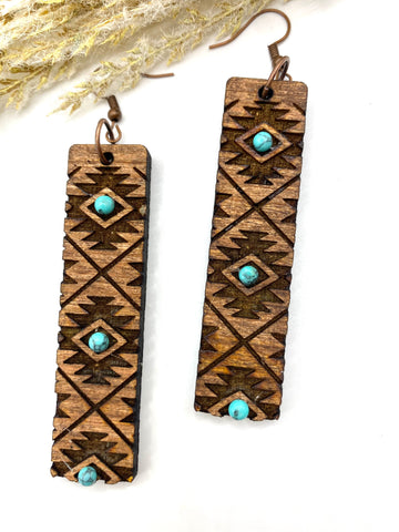 Aztec Bar Earrings